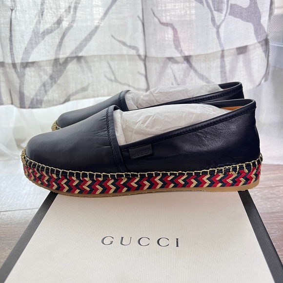 NIB GUCCI Nappa Platform Espadrilles - Picture 8 of 10